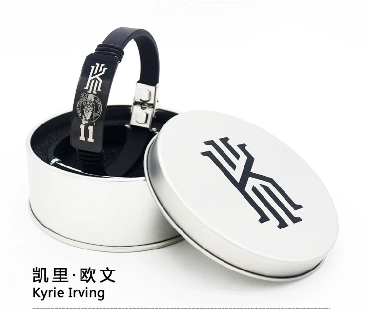 Bóng rổ Lakers James Kobe Curry Harden vòng đeo tay có thể điều chỉnh nam và nữ thể thao silicone mới vòng đeo tay màu đen