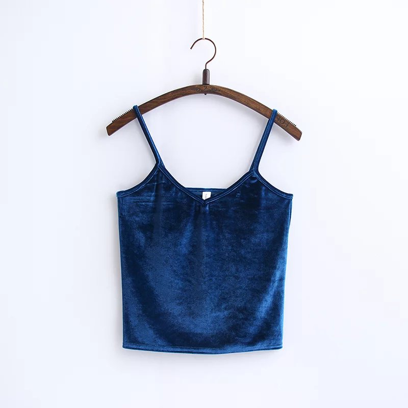 Châu Âu và Hoa Kỳ mẫu mùa xuân và mùa thu Mỏng mặc áo thun nhung cổ chữ V ngắn nhung nhung áo vest nữ áo kiểu nữ đẹp tuổi 40