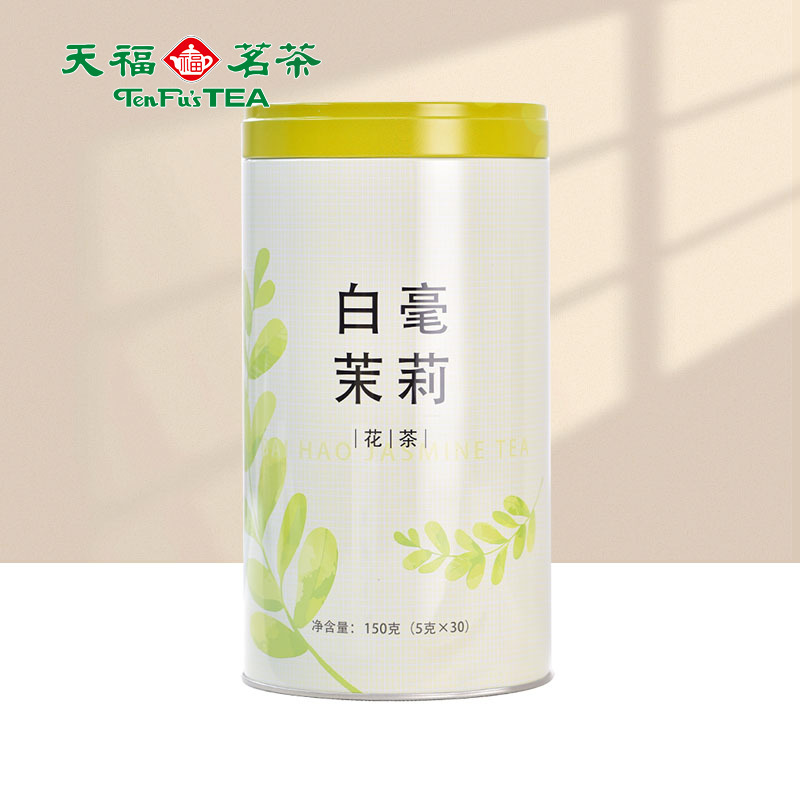 Tianfu Tea Herbal Tea White Milli Jasmine Tea Leaf Thick Aroma Type Guangxi Guigang Hengxian Silver Mmel Jasmine Flower Tea 150g