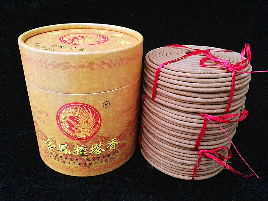 nhang không khói Authentic Jinfeng Tanta hương 12 giờ 30 đĩa lớn hương gỗ đàn hương làm sạch không khí hương liệu - Sản phẩm hương liệu trầm hương