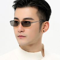 Anti-Blue Ray anti-radiation Computer mobile phone glasses myopia flat glasses frame male color protection half frame pure titanium 9826