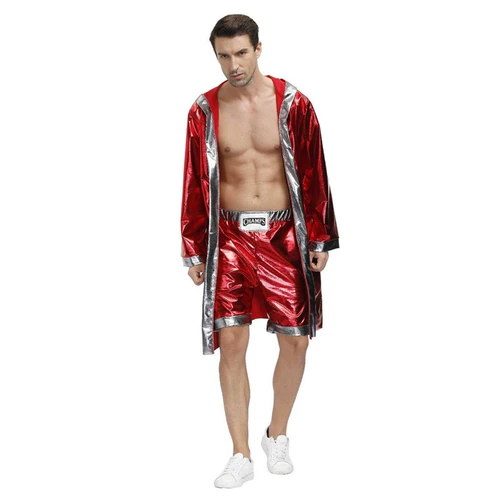 Боксерский красный плащ для влюбленных подходит для мужчин и женщин, костюм, косплей