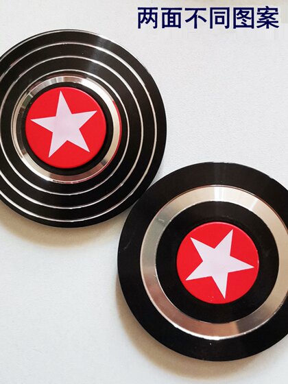 美国队长指尖陀螺玩具儿童解压神器指间旋转金属手指陀螺小学生