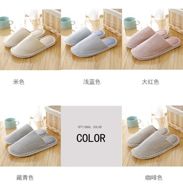 Mùa đông Baotou sàn bông dép nhà lanh kéo ấm nhà tháng trượt trong nhà nam nữ vải khách sạn kéo mùa thu sandal nữ bitis
