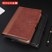 Shen Shen 87 business notebook stationery A5 leather creative buckle notepad retro thick book can be customized LOGO