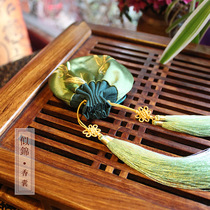Dragon Boat Festival sachet ancient wind sachet car hanging purse like brocade Chinese knot double tassel high-grade brocade sachet empty bag