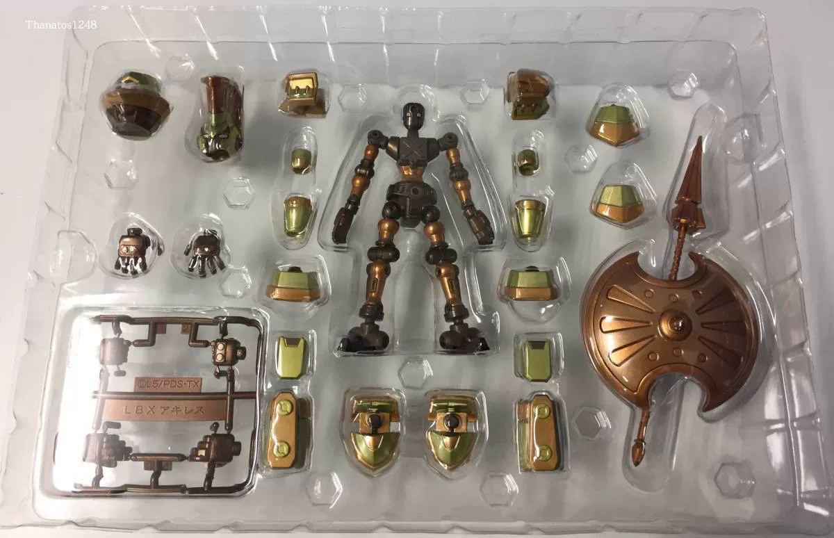 Bandai Super alloy finished carton fighter LBX Z mode Achilles V gold gold limited