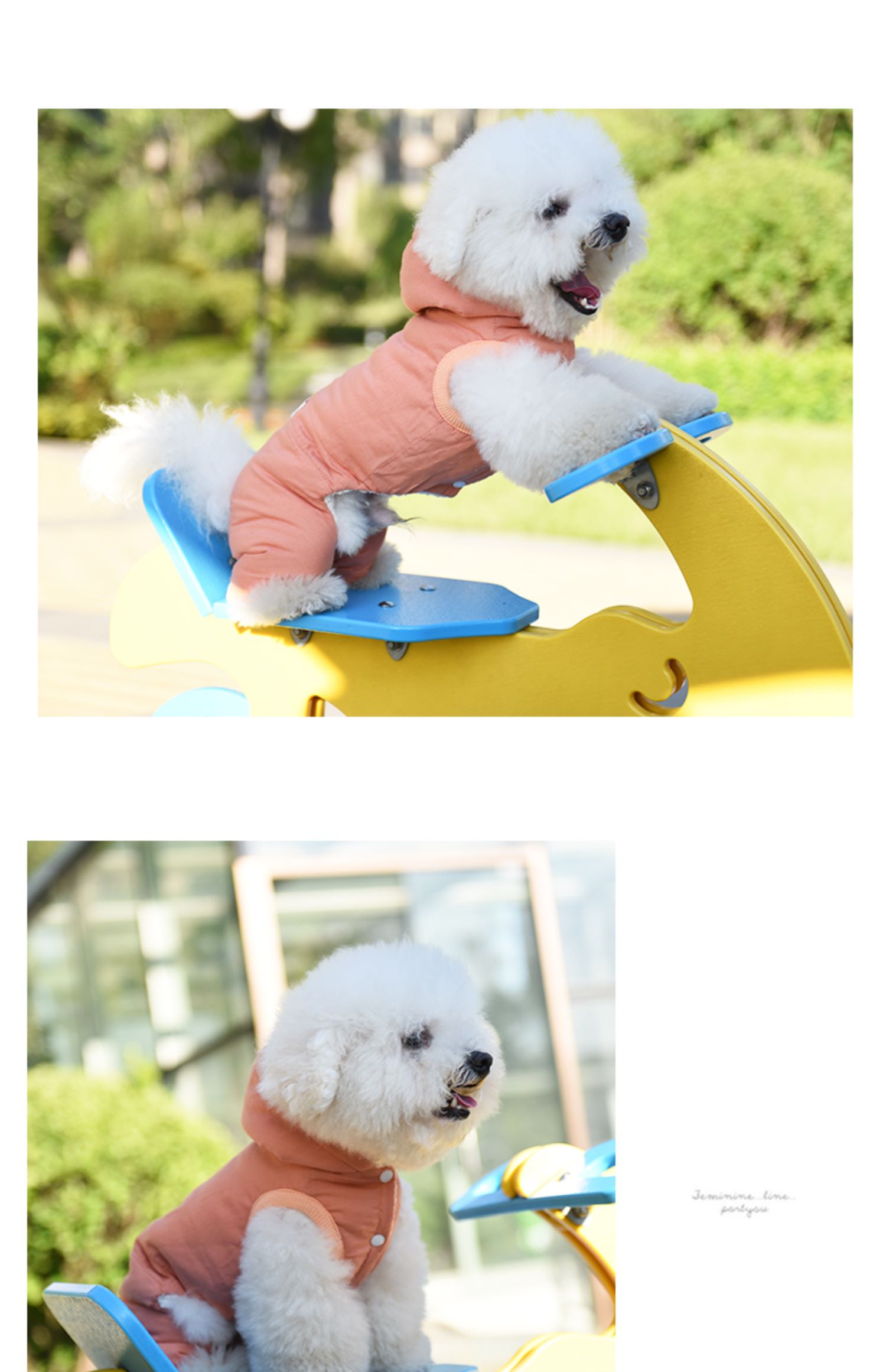 Quần áo chó con Quần áo mùa đông Quần cotton bốn chân dày Quần áo gấu hơn quần áo thú cưng Quần áo Xue Narui - Quần áo & phụ kiện thú cưng áo khoác cho chó