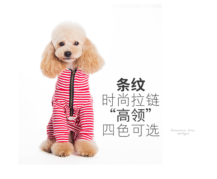 Quần áo cho thú cưng màu đen quần áo chó Teddy quần áo mùa đông nữ túi chó bụng nam chó bông sọc bốn chân quần mùa xuân - Quần áo & phụ kiện thú cưng quần áo cho chó mèo
