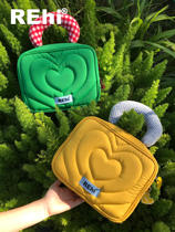 Pick up Rehi Shiny Heart Large Capacity Cosmetic Bag Portable Travel Hand Storage Bag