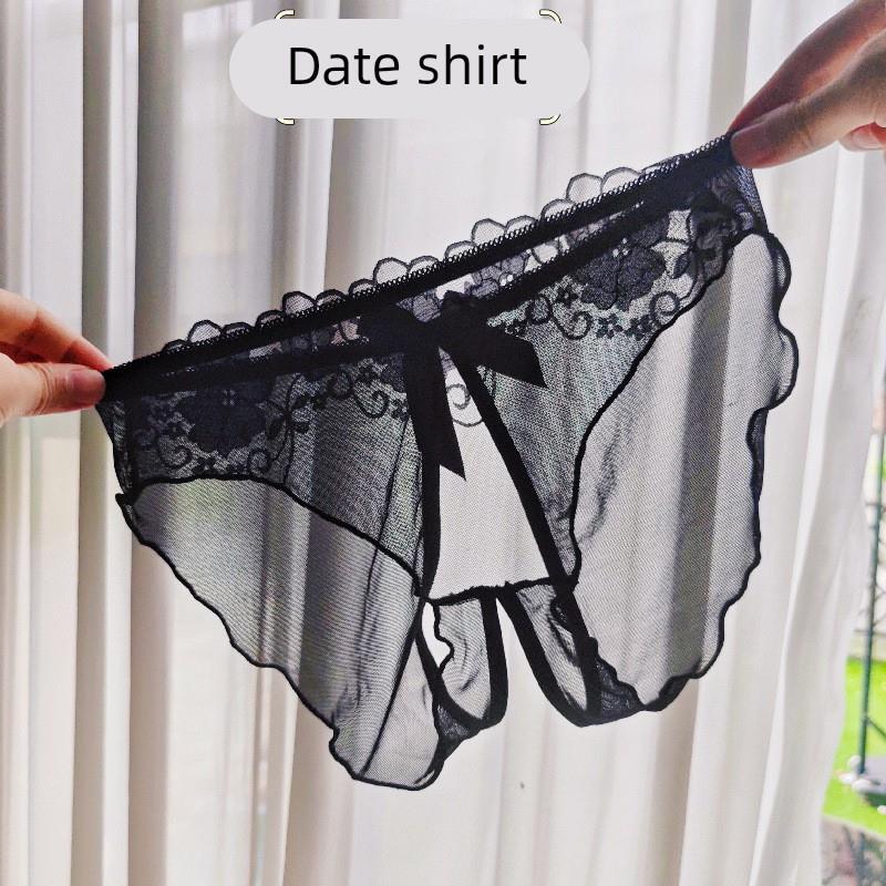 Plus-Size Fat Women's Fully Transparent Lace Crotchless Panties, Sexy and Tempting Low-Waist Thong That Doesn'T Need to Be Removed Plus-Size Fat Women's Fully Transparent Lace Crotchless Panties, Sexy and Tempting Low-Waist Thong That Doesn'T Need to Be Removed