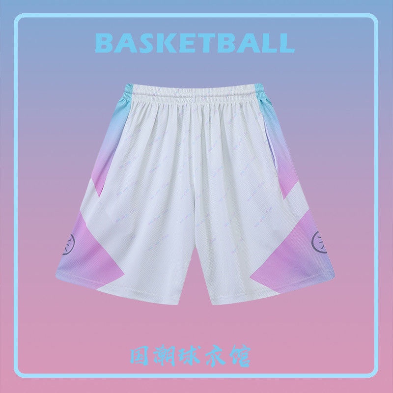 Wade's Way Shorts Men's Training Sports Russell Heat Five-Point Cotton Candy American Hip-Hop Basketball Shorts