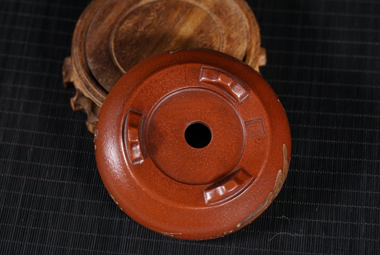 Đài Loan trở lại cũ màu tím cát hoa nồi đầu Cộng Hòa của đất nước handmade đồ cổ đồ cổ bộ sưu tập đặc biệt chậu hoa đất nung