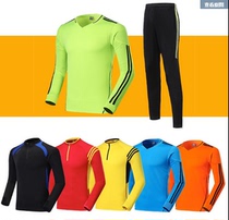 New long sleeve autumn winter Childrens football clothes suit students to play in the print-print sports training uniforms for printing