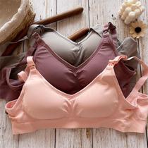 Breast-feeding lingerie female coalestation anti-sagging breast feeding front opening buckle large cups pregnant women bra postpartum large size thin bra