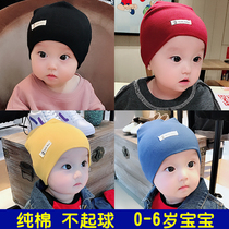 2020 autumn and winter newborn baby knitted cotton children's pullover cap tire cap male and female baby hat child tide