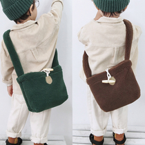 Plush cute children's small satchel fashion accessories baby small bag snack bag boys and girls messenger bag casual cloth