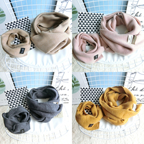 Winter Korean version of parent-child wool scarf children's warm scarf baby knitted scarf men's and women's plush tide