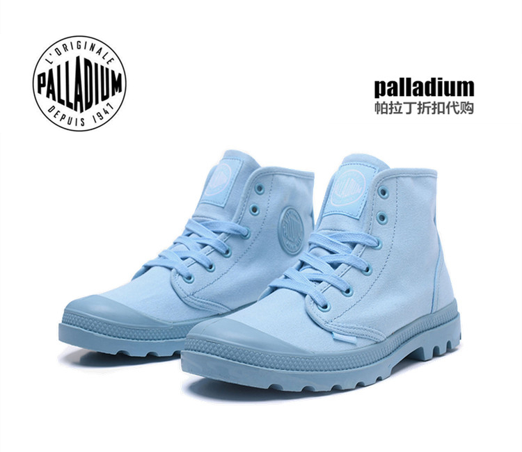 Giày vải Paladin cao để giúp giày nam cỡ lớn PALLADIUM leo núi ngoài trời giản dị Martin khởi động nữ mùa thu và mùa đông giày thể thao nam adidas