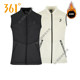 361 Degree Men's Stand Collar Velvet Vest 2024 Winter Warm Knitted Single Vest Men's Sports Vest Jacket