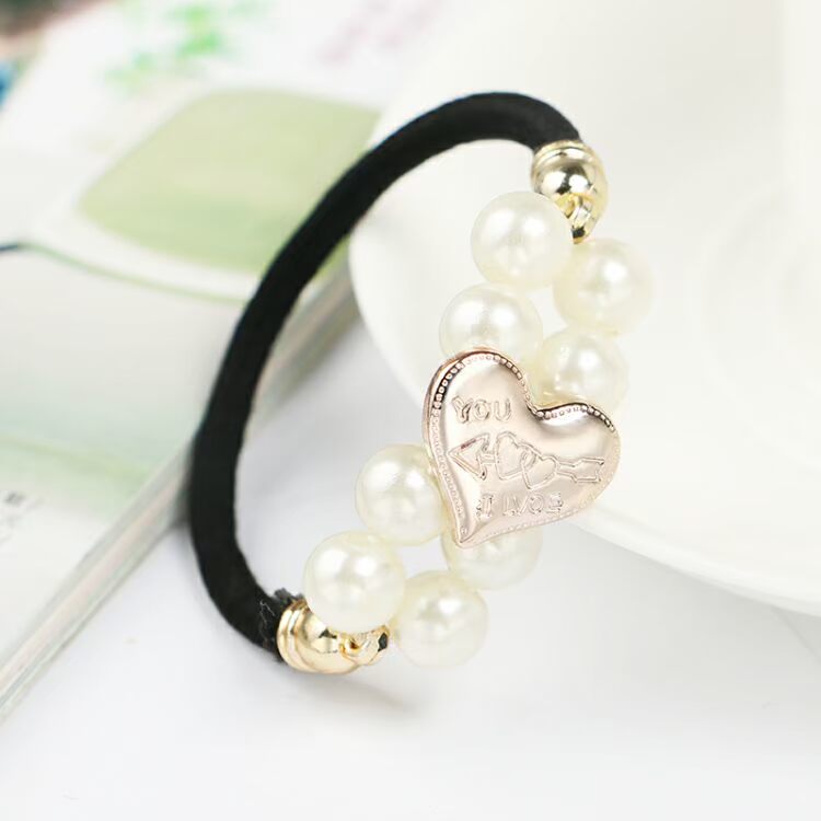 Phụ kiện tóc Hàn Quốc, mũ đội đầu, phụ kiện dây headband, dây cao su, dây da, hàng đôi, hạt to, vòng tóc đính cườm - Phụ kiện tóc kẹp tóc cho bé gái