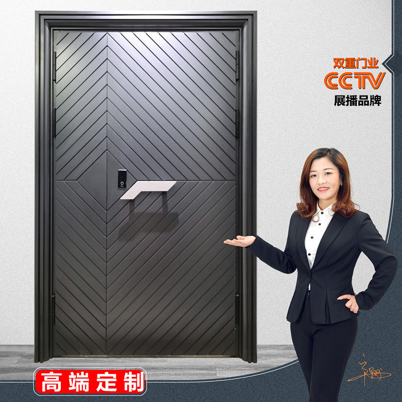Zhejiang Anti-explosion Cast Aluminum Gate Villa Gate Double Door Home-to-door Home-in-house Anti-theft safety door Bronze door