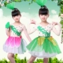 Trang phục khiêu vũ trên bầu trời cỏ trẻ em Quần áo trẻ em múa khiêu vũ Wan Yu Magnolia - Trang phục shop quan ao tre em
