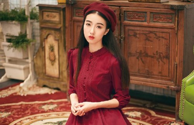 2015秋冬新款女装文艺复古连衣裙大摆纯色单