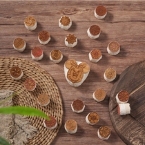 Jingde Ceramics Sponge Seal Childrens Mushroom Head Tools Ceramic Kindergarten Circular Print Texture Creative Graffiti