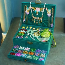 Childrens necklaces girls bracelets childrens girls jewelry sets princess beaded jewelry accessories gift boxes antique style