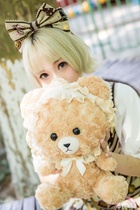 Magnetic Rabbit Original Limited A BB Bear Lolita Sweet Star Lace BB Cap Bear Full Backpack