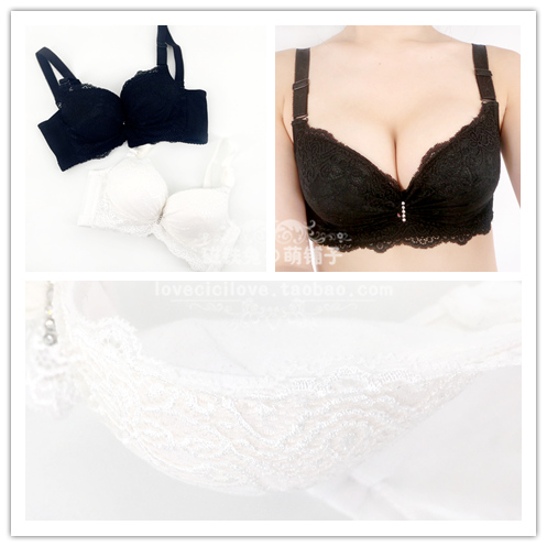 A good partner for chest stickers 6cm wall thick bra underwear squeezing chest royal sister ladyboy cosplay bra gathered