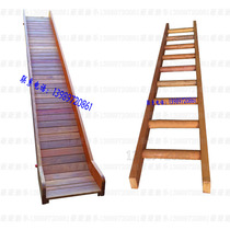 Kindergarten indoor and outdoor equipment outdoor childrens playground wooden slide climbing expansion wooden accessories slide