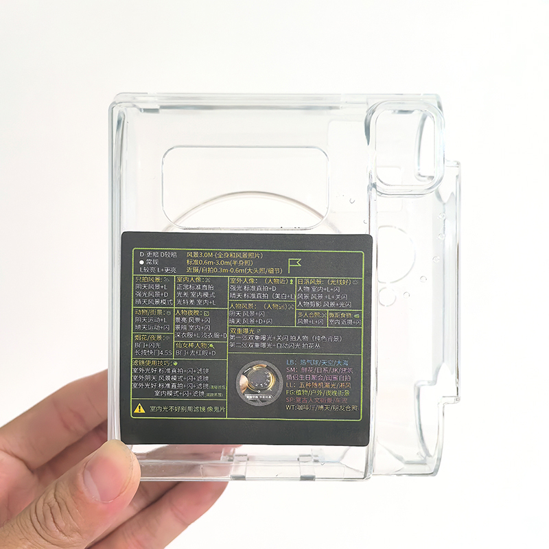 Fujifilm Instax Mini99 Camera Transparent Crystal Case Protective Cover Storage Bag Selfie Double Exposure Lens Cover