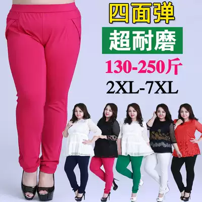 Large size women's pants 2021 summer New plus fat plus size fat mm pipe pants casual thin pencil pants 250 Jin