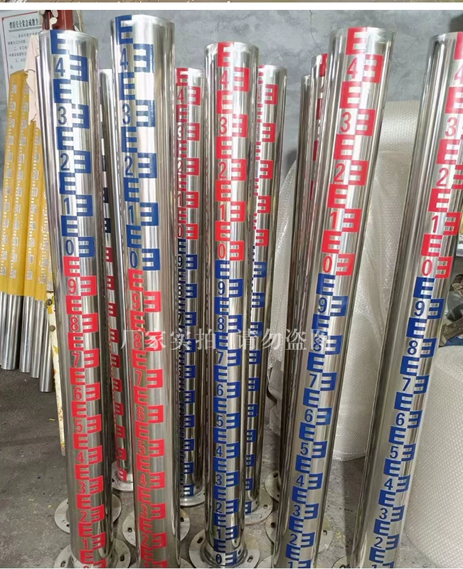 Tùy chỉnh 
            mực nước bằng thép không gỉ cột đo nước hồ chứa nước ăn mòn sông nhúng mực nước cọc quy mô hình trụ sơn cột đo mực nước đo mực nước bằng cảm biến siêu âm