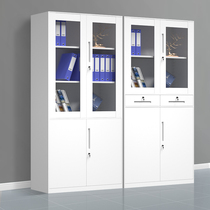 Office file cabinet Iron cabinet Data cabinet Certificate cabinet Glass storage low cabinet Locker Multi-layer bookcase with lock