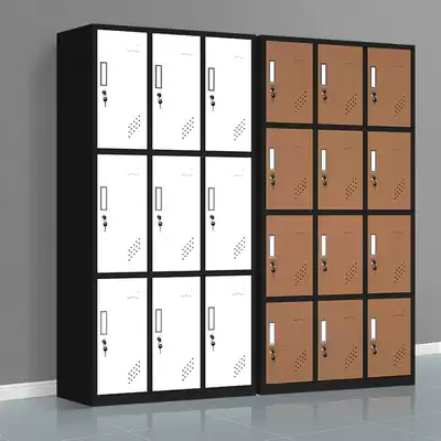 Color locker induction lock Employee tin cabinet storage cabinet with lock Bathroom change wardrobe sub-gym locker
