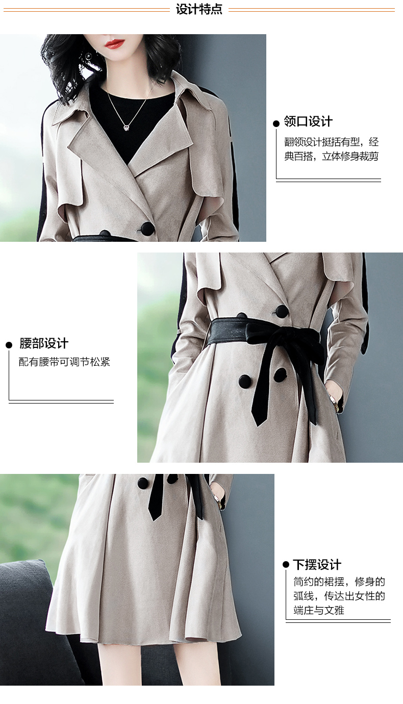 Trench pour femme CYANINE MER      en Polyester en Polyester - Ref 3226665 Image 9