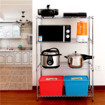 4-story shelf metal household shelf kitchen storage rack balcony storage rack garden rack