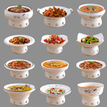 Alcohol Oven Candle Heating Cutlery Commercial Insulation Dishes Dish Home Creative Dry Pan Ceramic Dish hotel Ming stove