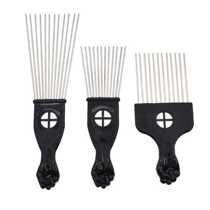 Metal Comb Hair-Accessories Hairstyle Fist Afro Pik African-