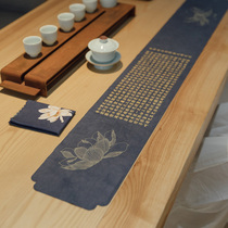 Such as the beginning waterproof tea mat tea cloth bamboo mat Japanese Zen table flag fabric cotton linen tea table cloth tea flag suede