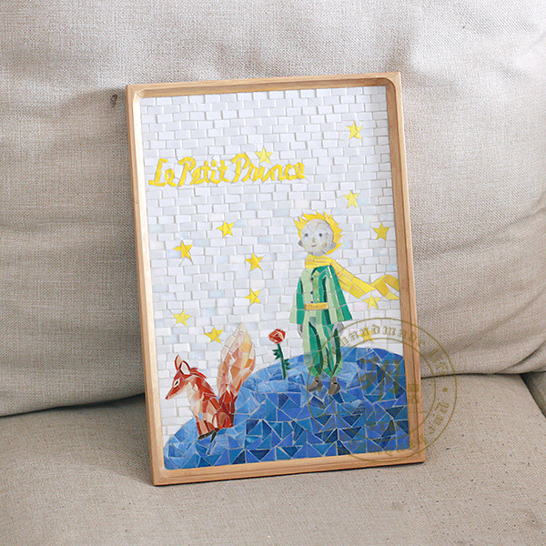 Yuesenhuo の little prince and the fox) handmade tray homestay inn storage tray tea tray dinner plate large size