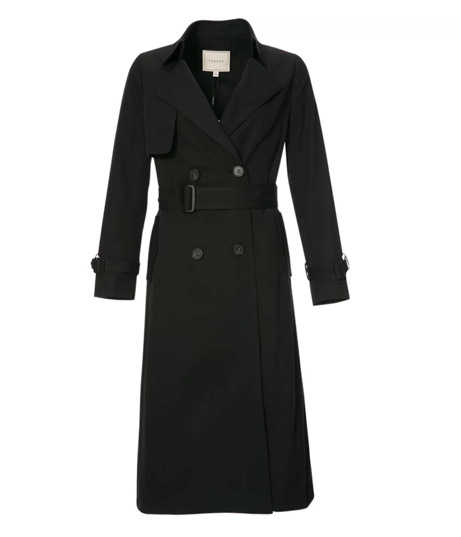 FEXATA áo khoác mới mùa xuân dài áo gió Áo khoác nữ thời trang Hàn Quốc - Trench Coat áo khoác blazer nữ