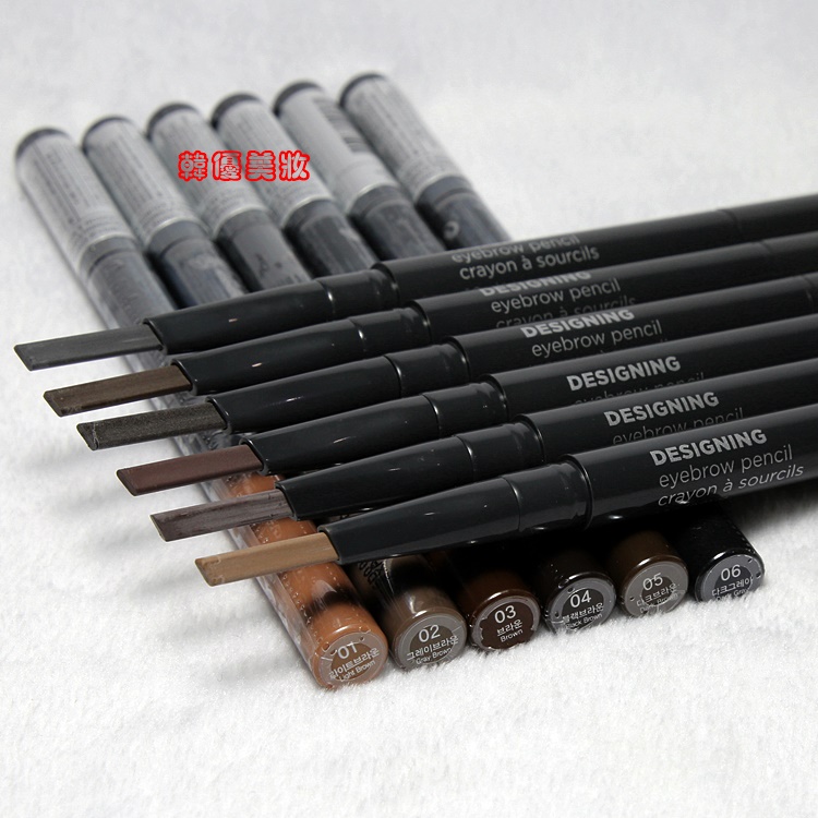 Cửa hàng thơ Philippines bút chì lông mày đôi TheFaceShop THIẾT KẾ lông mày thật - Bút chì lông mày / Bột / Stick bút kẻ mày