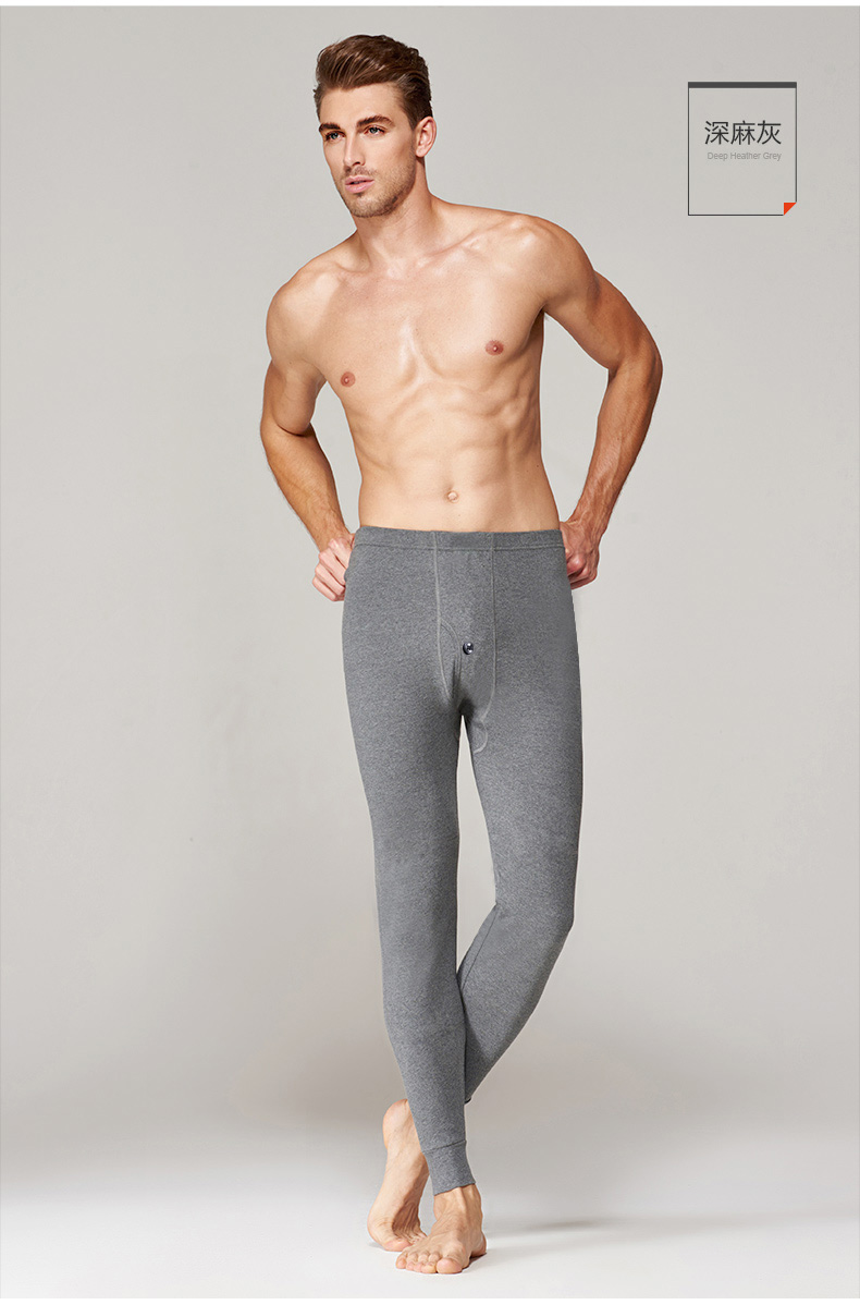 Quần tây nam dài mùa thu đơn mảnh cotton mỏng mùa thu và mùa đông quần legging ấm áp để tăng thêm chất béo cho quần trẻ trung quan cotton dai nam