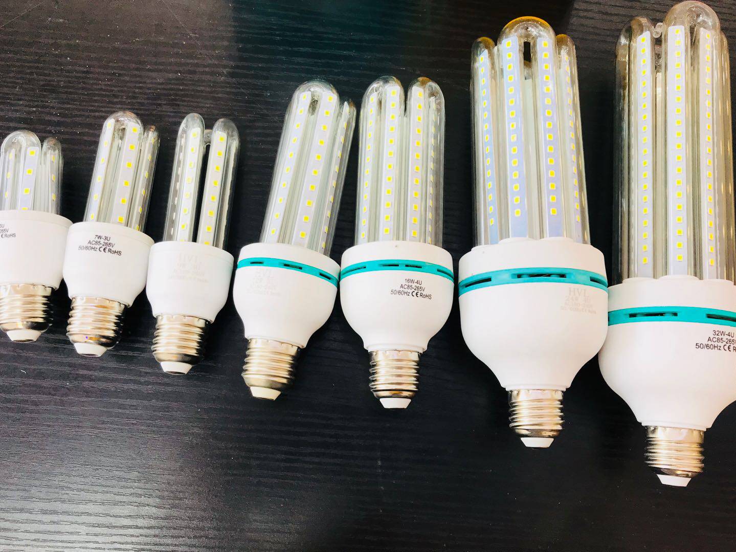LED2U3U4UE27 screw mouth energy-saving lamp corn ground 5w7w9w12w16w20w24w32w36w48w straight tube