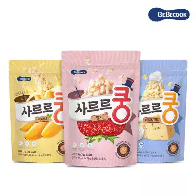 Korean baby food snacks baby lactic acid bacteria rice cake strawberry flavor banana cheese flavor