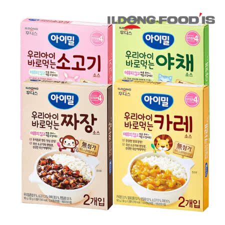 Korean Baby food Nittong Fude Food Instant Bibimbap sauce Donburi sauce 80g*2 bags